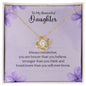 Daughter Love Knot Necklace